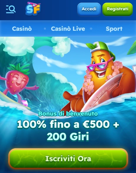 Sito web mobile del casinò Spinfest